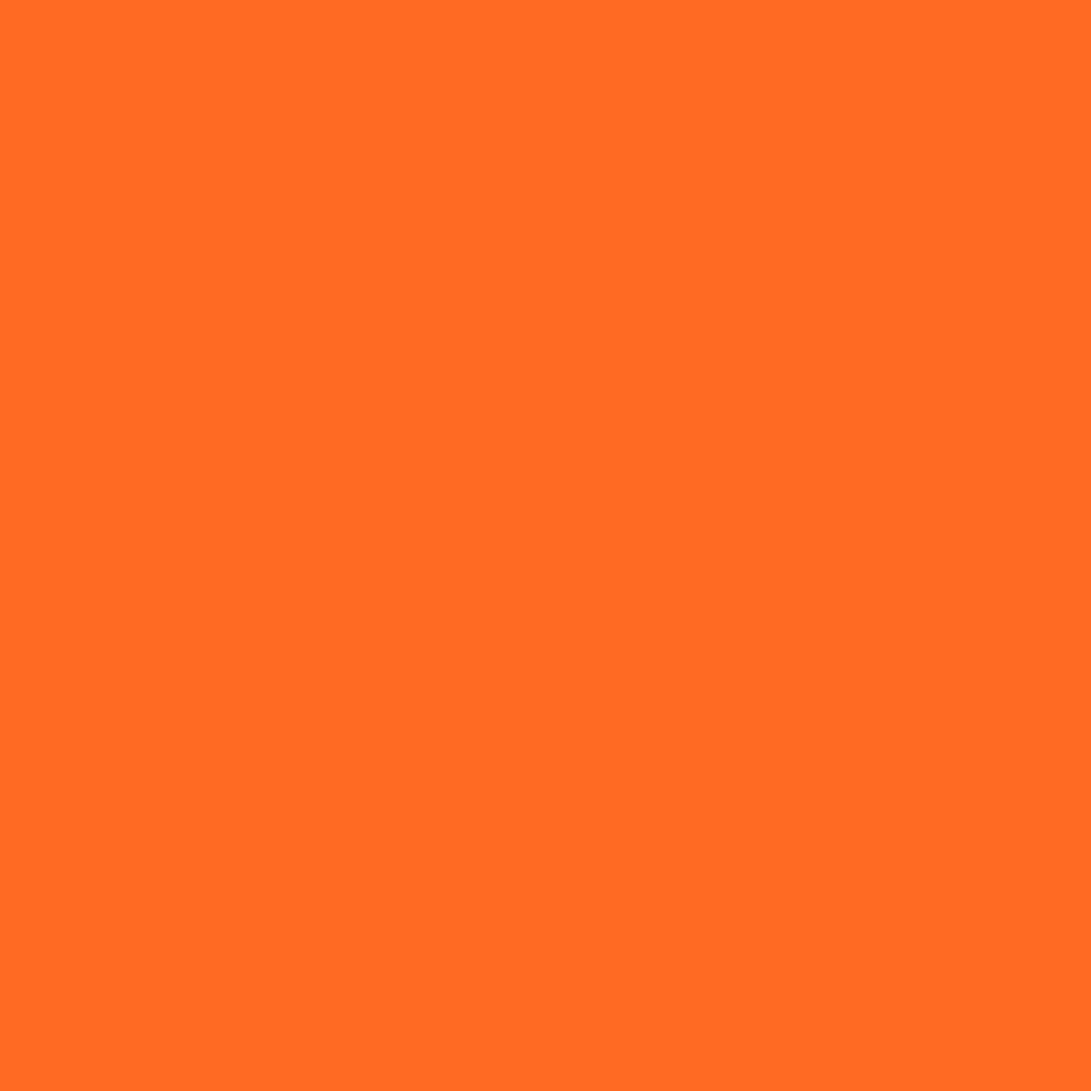 Linoleums farven Orange Blast til brug på Crafted by MKs mange møbeloverflader.